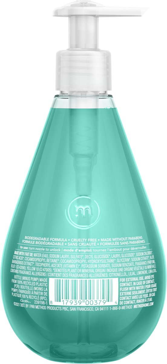 slide 2 of 3, method Waterfall Gel Hand Soap - 12 fl oz, 12 fl oz