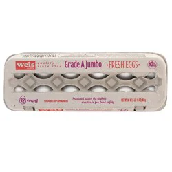 Weis Quality Grade A Jumbo Dozen Eggs