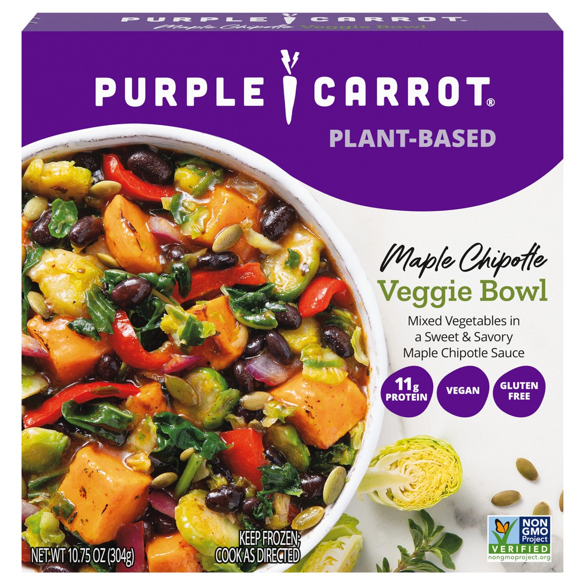 slide 1 of 5, Purple Carrot Maple Chipotle Veggie Bowl, Frozen Meal, 10.75 oz, 10.75 oz