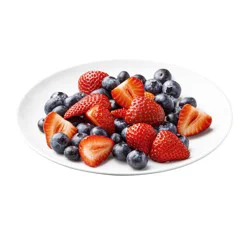 Fresh Mixed Blueberries & Sliced Strawberries
