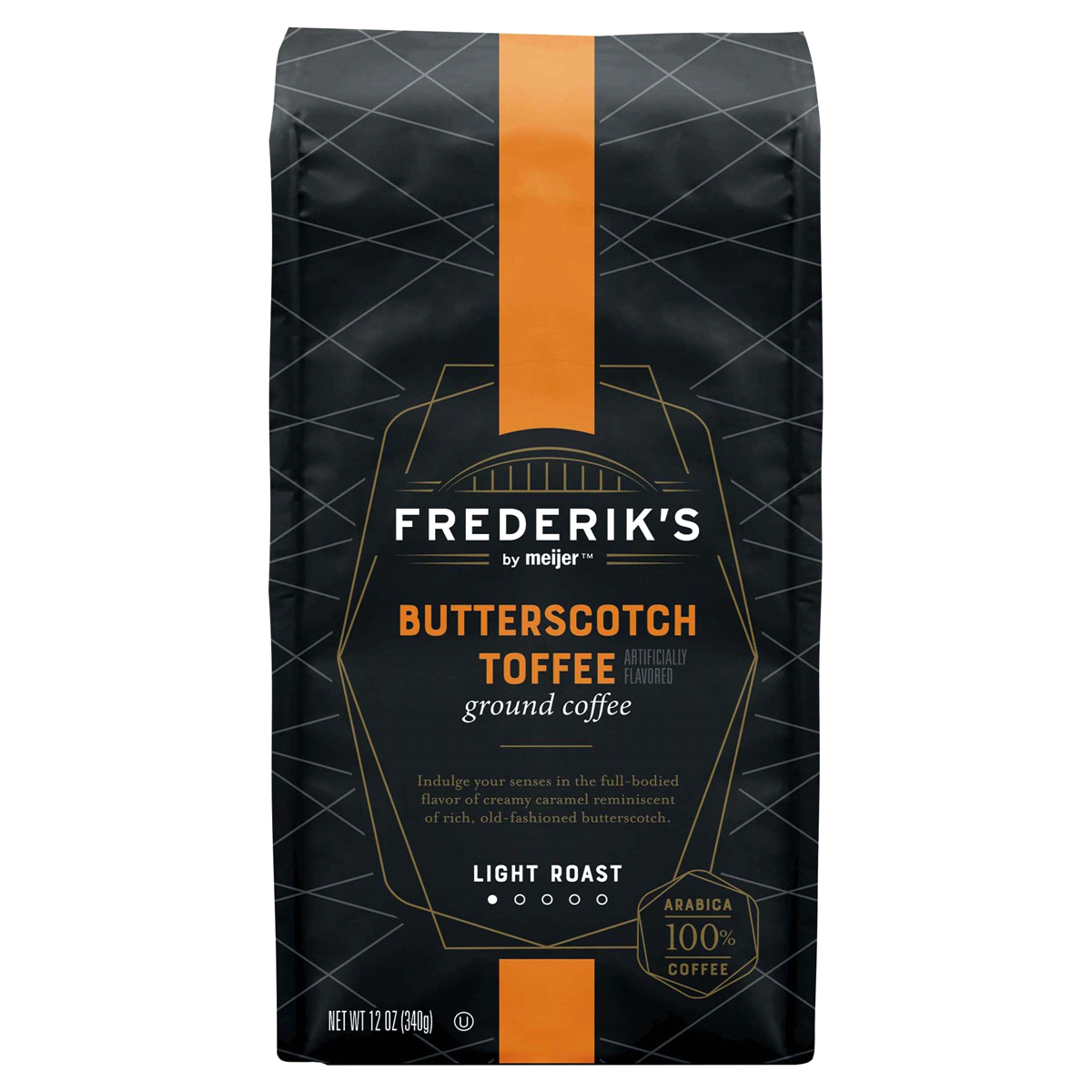 slide 1 of 17, Frederik’s by Meijer Butterscotch Toffee Ground Coffee - 12 oz, 12 oz