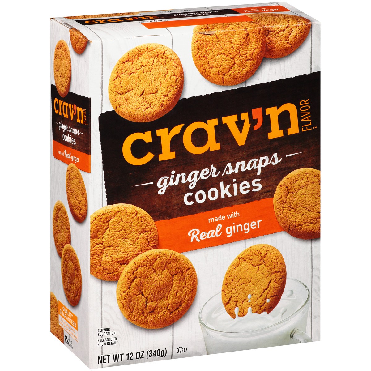 slide 8 of 9, Crav'n Flavor Ginger Snaps Cookies, 12 oz