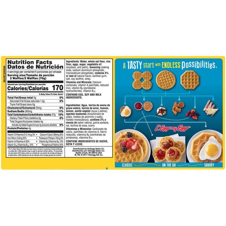 Eggo Gluten Free Original Waffles 8 ct; 9.8 oz Shipt