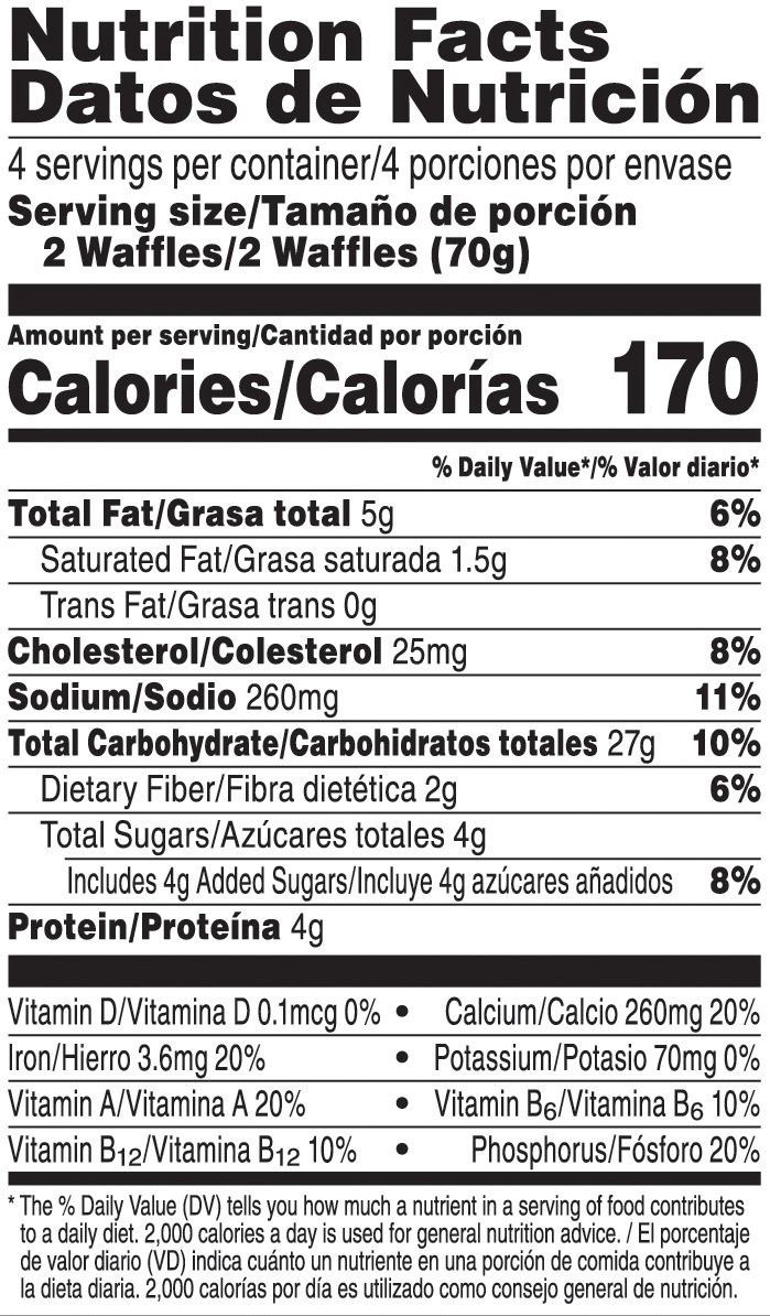 slide 6 of 7, Eggo Gluten Free Original Waffles, 8 ct; 9.8 oz