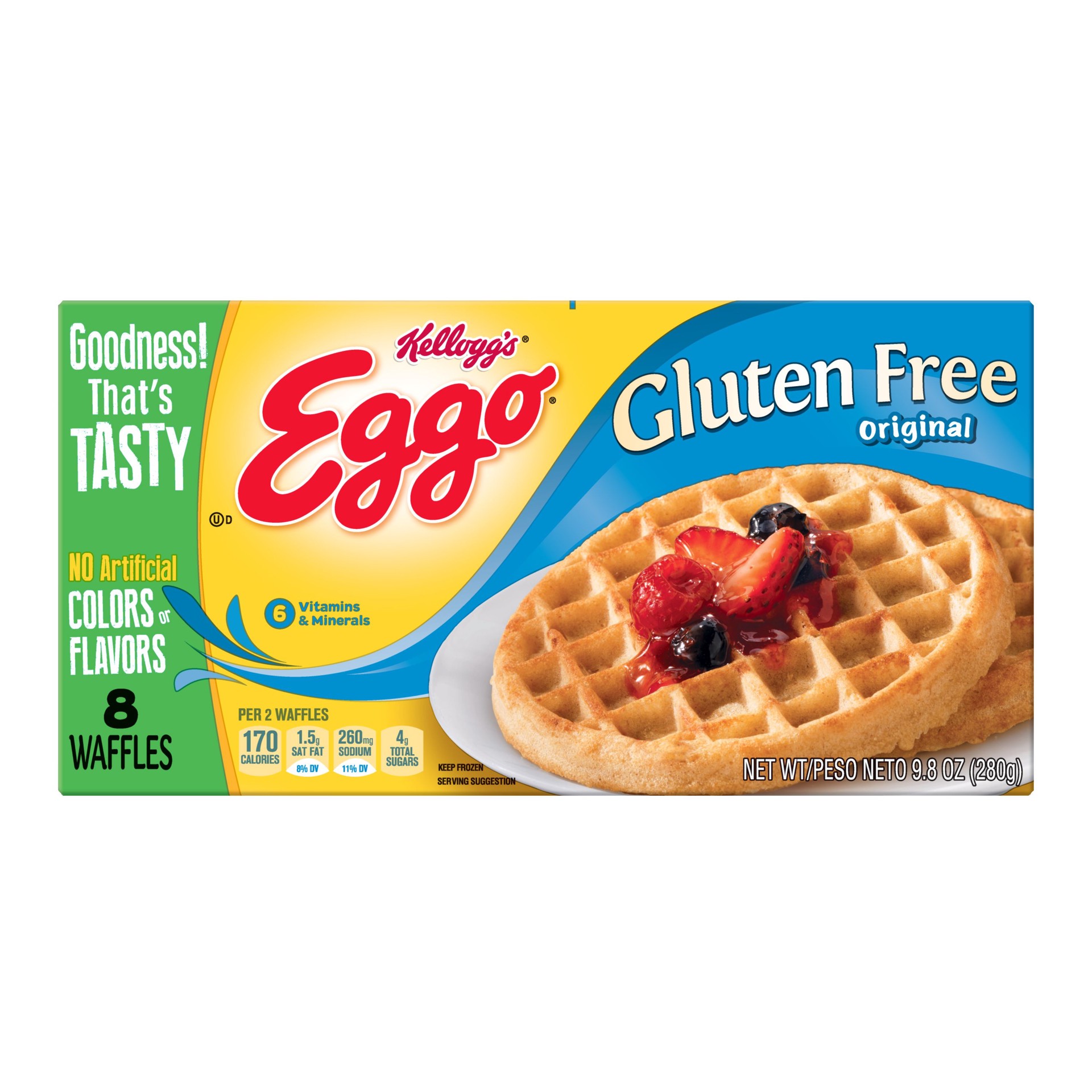 slide 1 of 7, Eggo Gluten Free Original Waffles, 8 ct; 9.8 oz