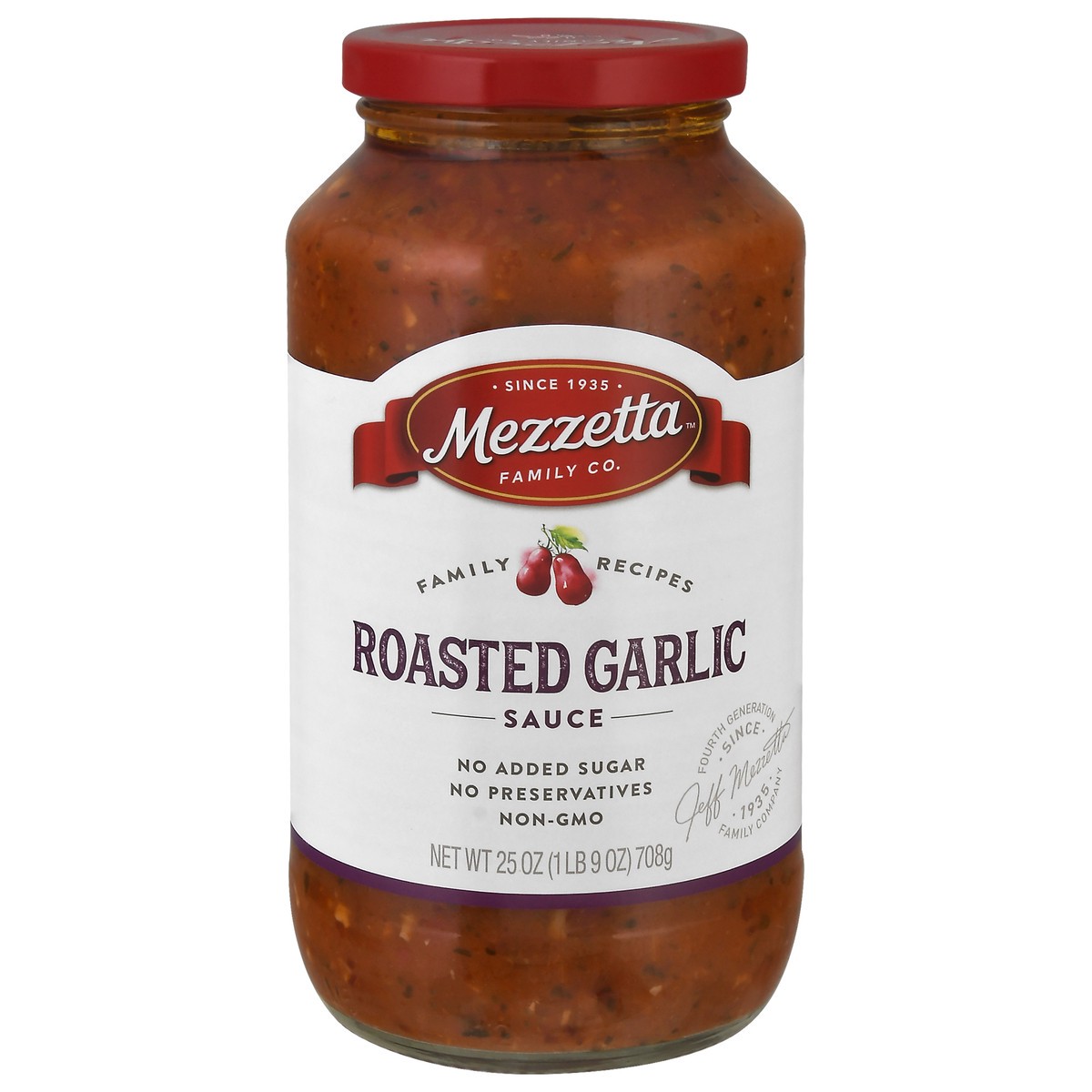 slide 1 of 1, Mezzetta Family Recipes Roasted Garlic Sauce, 25 oz, 