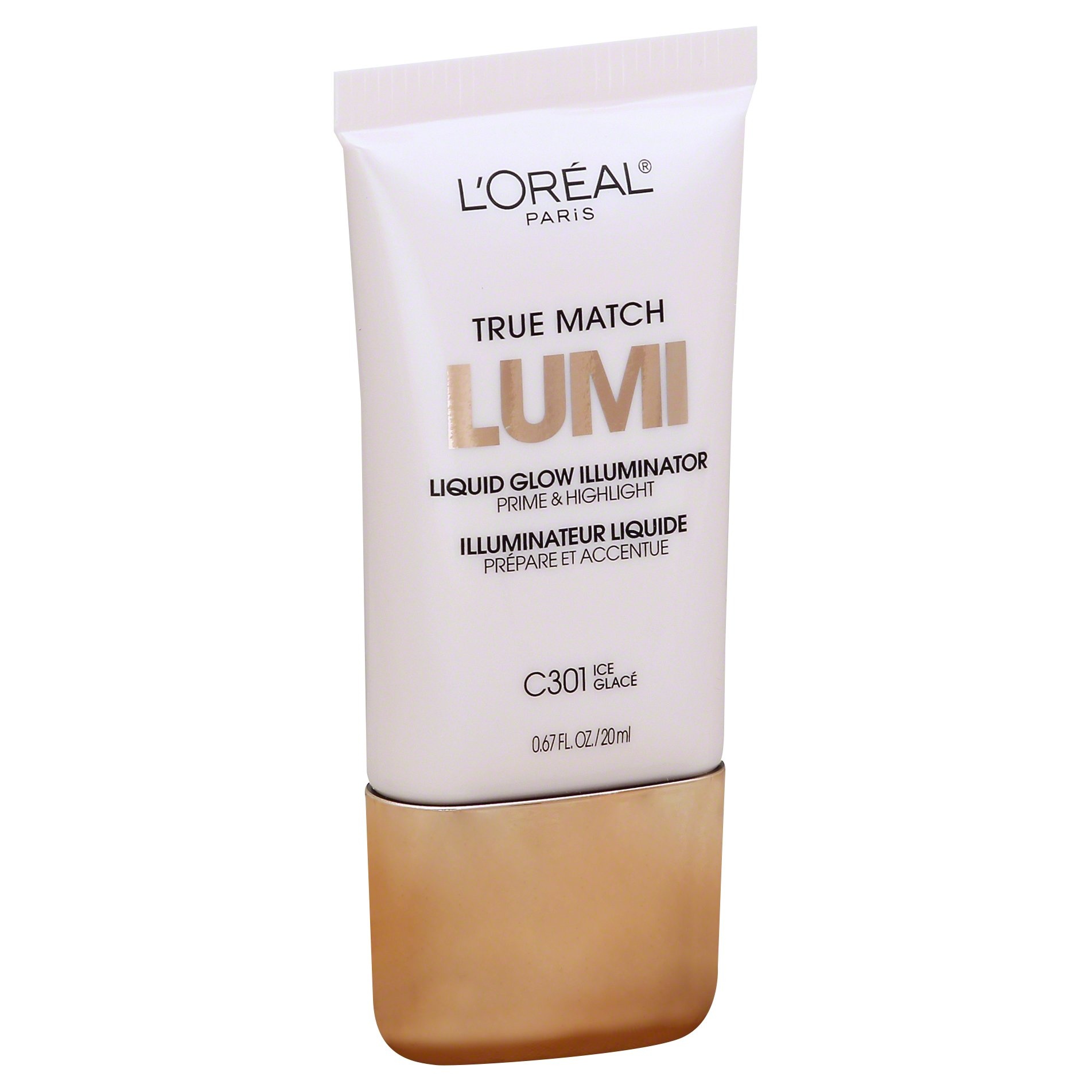 slide 1 of 3, L'Oréal True Match Lumi Liquid Glow Illuminator - C301 Ice, 0.67 fl oz