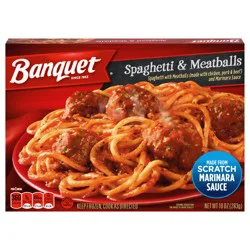 Banquet Spaghetti and Meatballs, Frozen Meal, 10 oz.