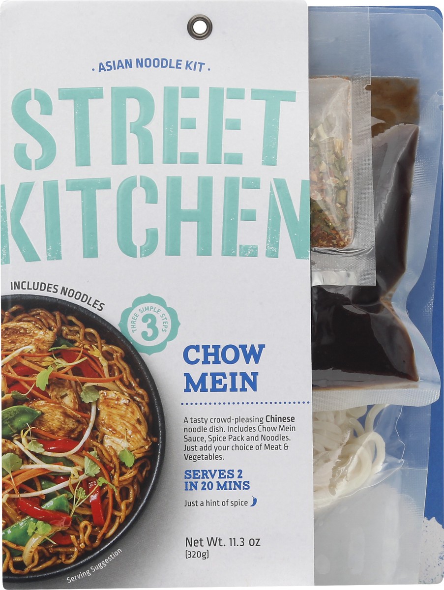 slide 7 of 9, Street Kitchen Chow Mein Asian Noodle Kit 11.3 oz, 11 oz