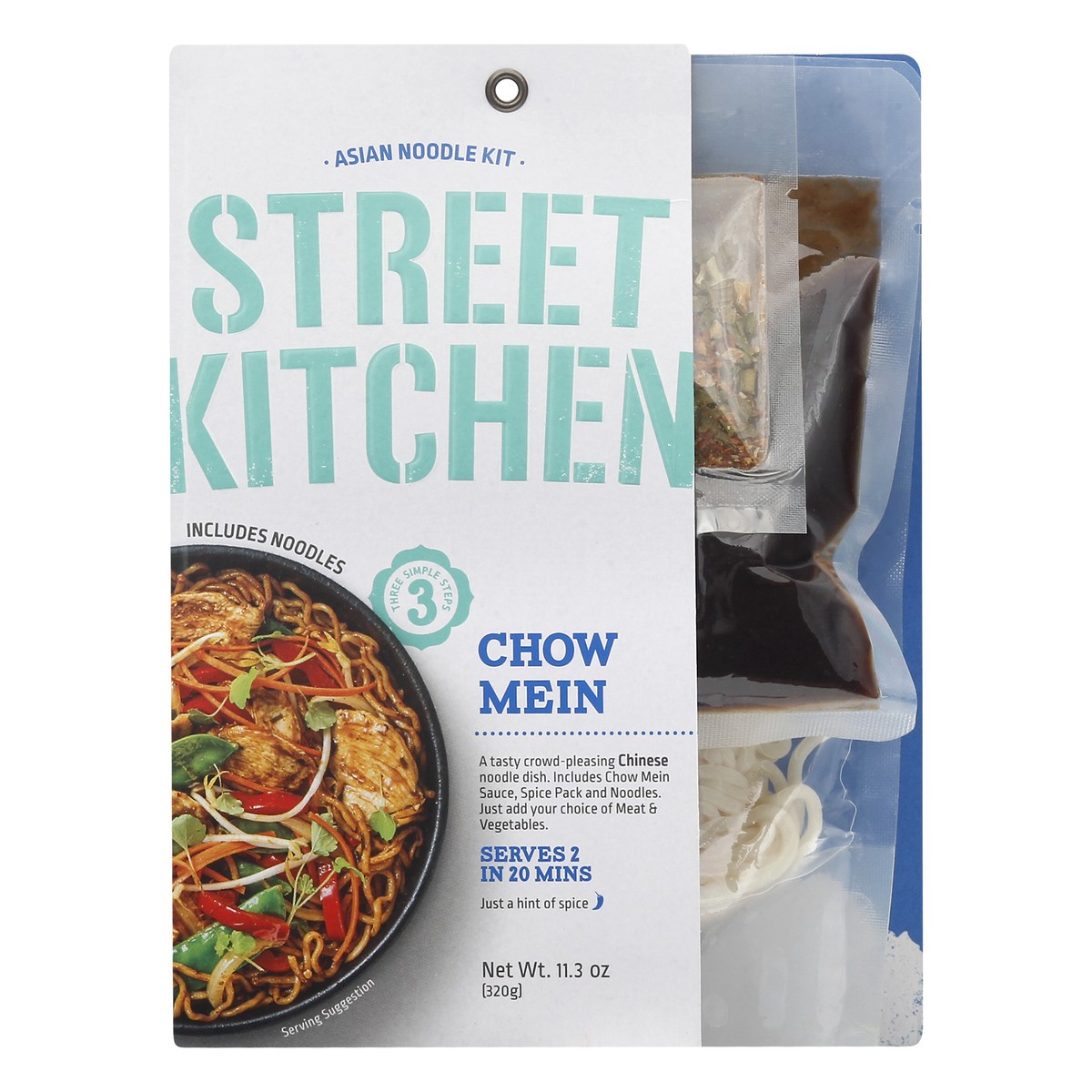 slide 4 of 9, Street Kitchen Chow Mein Asian Noodle Kit 11.3 oz, 11 oz