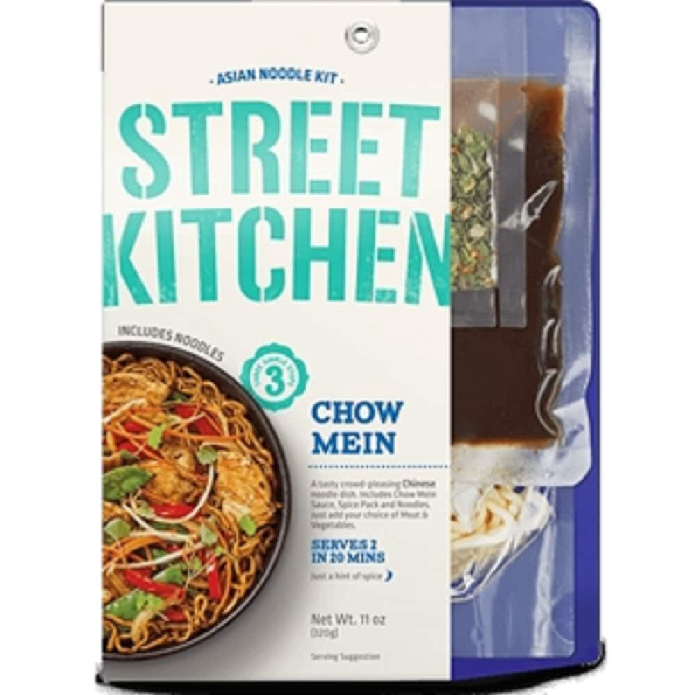 slide 1 of 9, Street Kitchen Chow Mein Asian Noodle Kit 11.3 oz, 11 oz