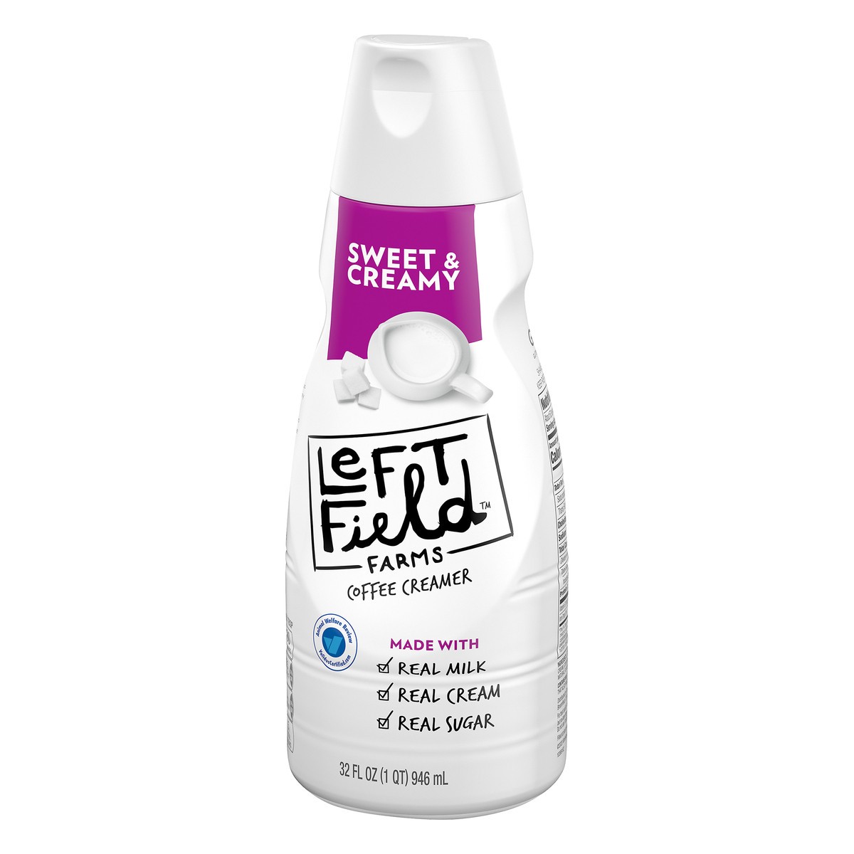 slide 9 of 10, Left Field Farms Sweet & Creamy Coffee Creamer, 32 fl oz