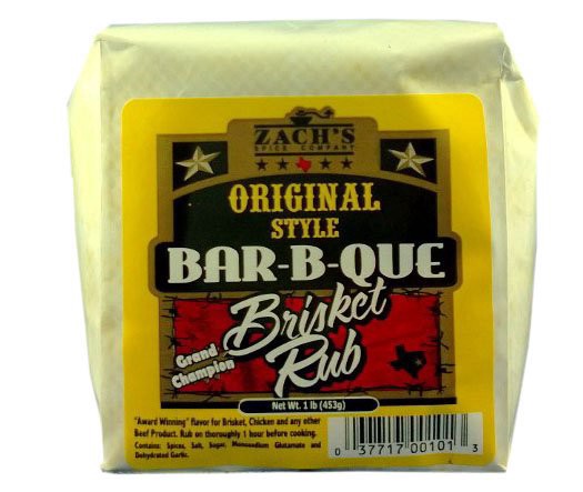 slide 1 of 1, Zach's Spice Co. Barbeque Original Brisket Rub, 16 oz