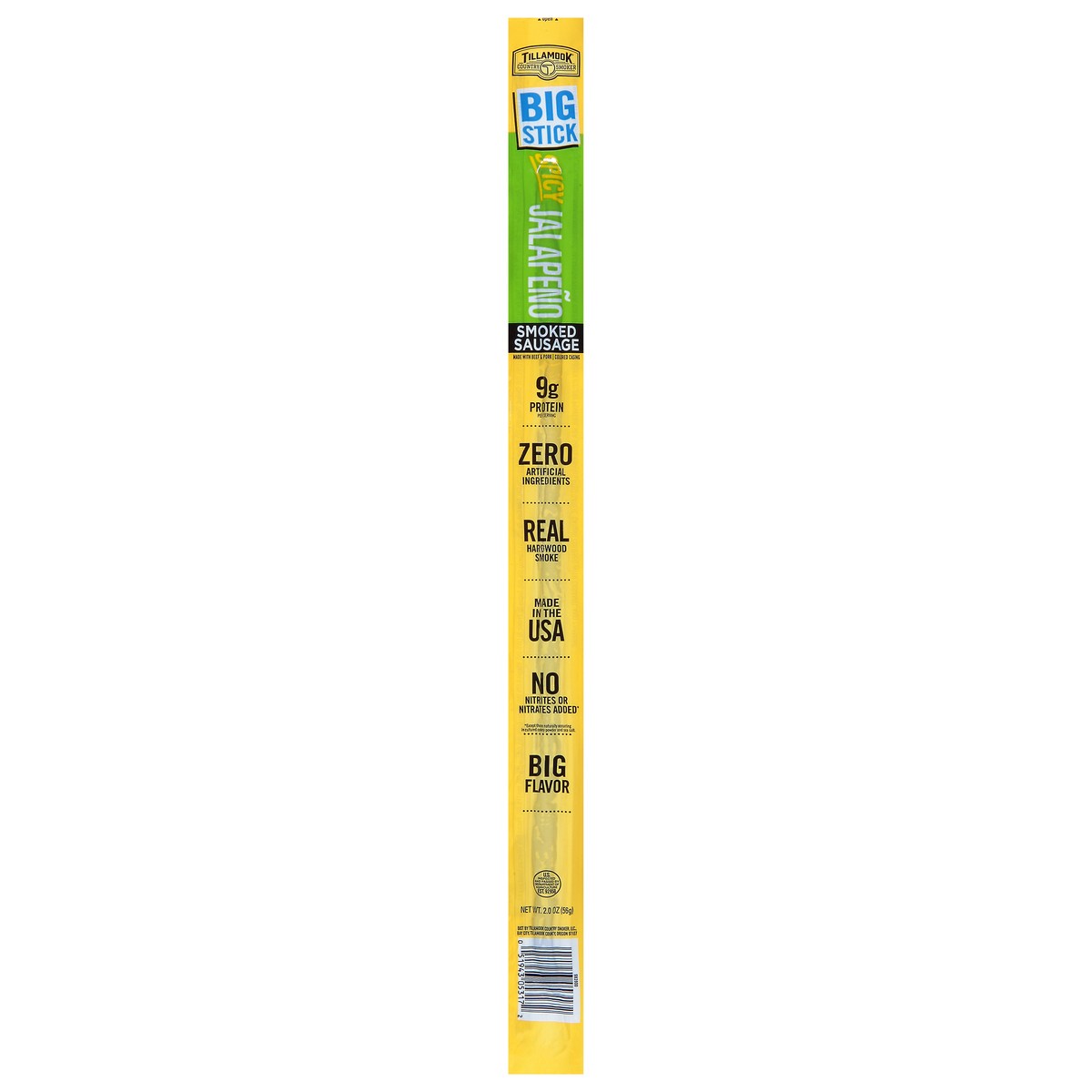 slide 1 of 12, Tillamook Country Smoker Smoked Spicy Jalapeno Sausage Big Stick 2.0 oz, 2 oz