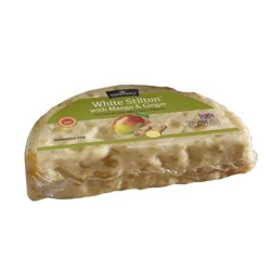 White Stilton With Mango & Ginger, Cut & Wrapped