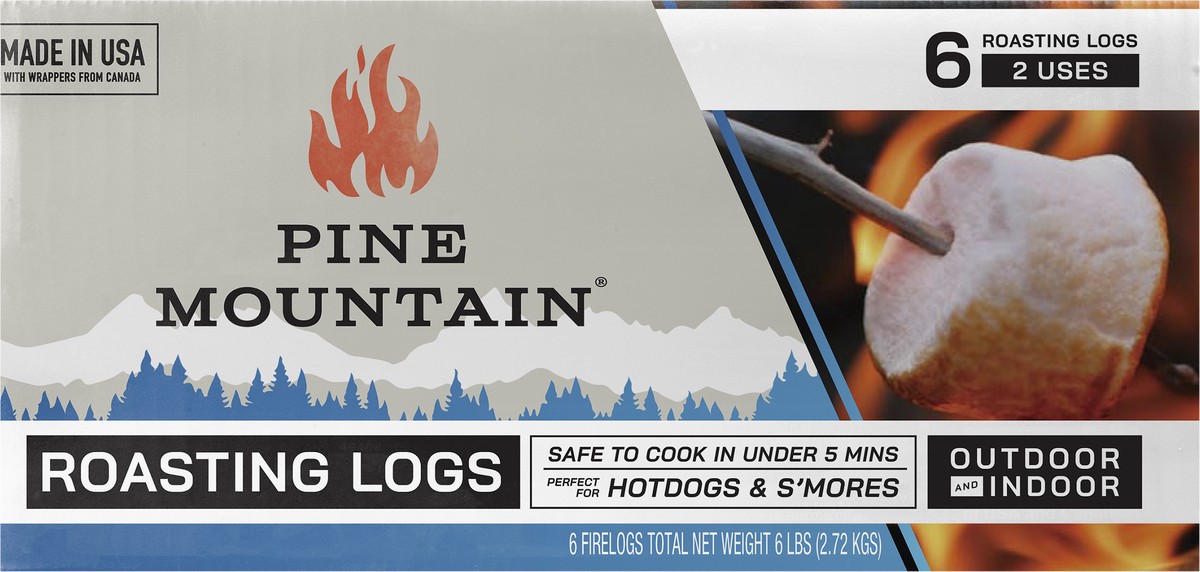 slide 7 of 7, Pine Mountain Roasting logs 6 ea, 6 ct