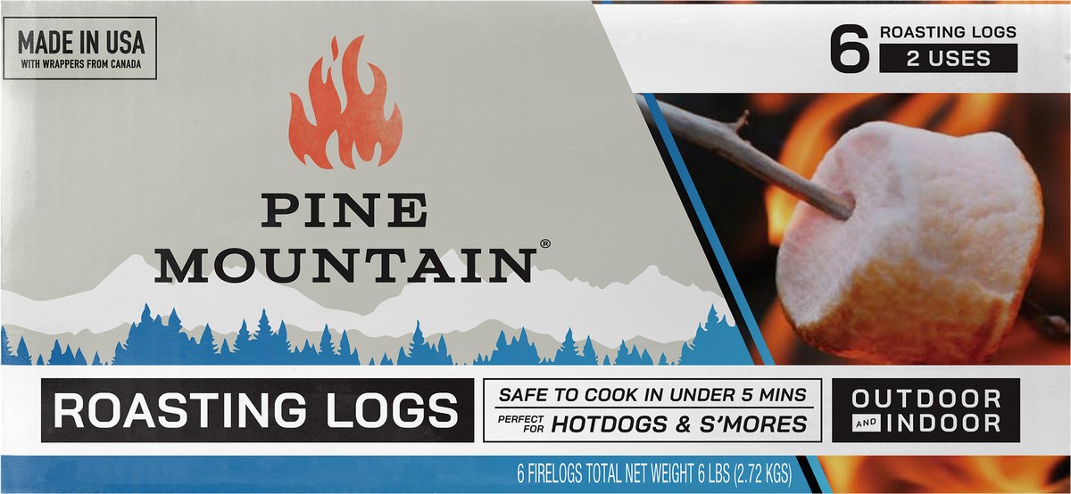 slide 3 of 7, Pine Mountain Roasting logs 6 ea, 6 ct