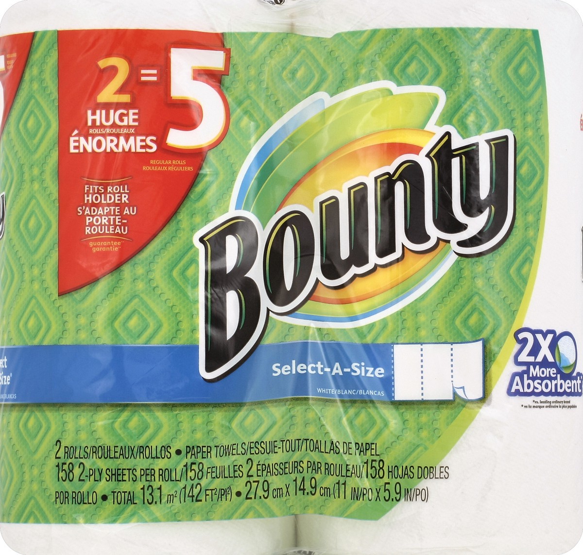 slide 1 of 5, Bounty Paper Towels 2 ea, 2 ct