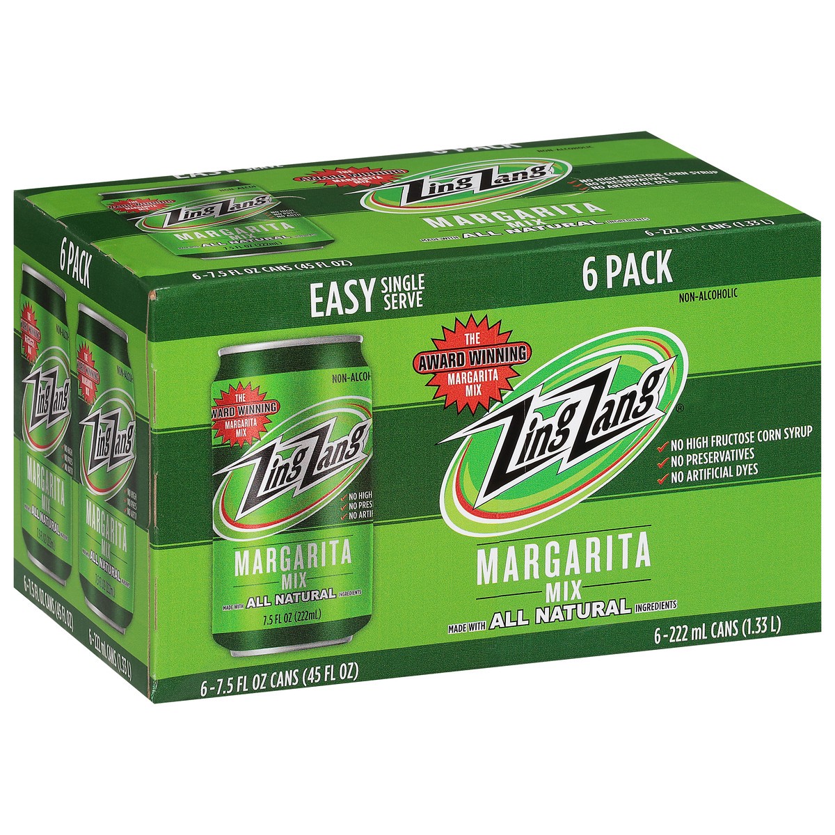 slide 8 of 9, Zing Zang Amazing Classic Mix, Non-Alcoholic Cocktail Mixer, 6 Count, 7.5 Fl Oz Cans, 6 ct; 7.5 oz