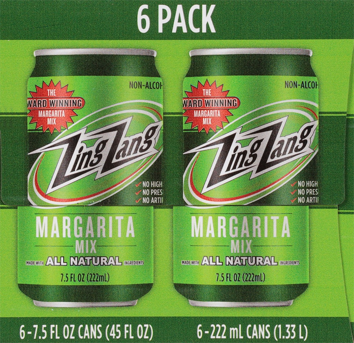 slide 9 of 9, Zing Zang Amazing Classic Mix, Non-Alcoholic Cocktail Mixer, 6 Count, 7.5 Fl Oz Cans, 6 ct; 7.5 oz