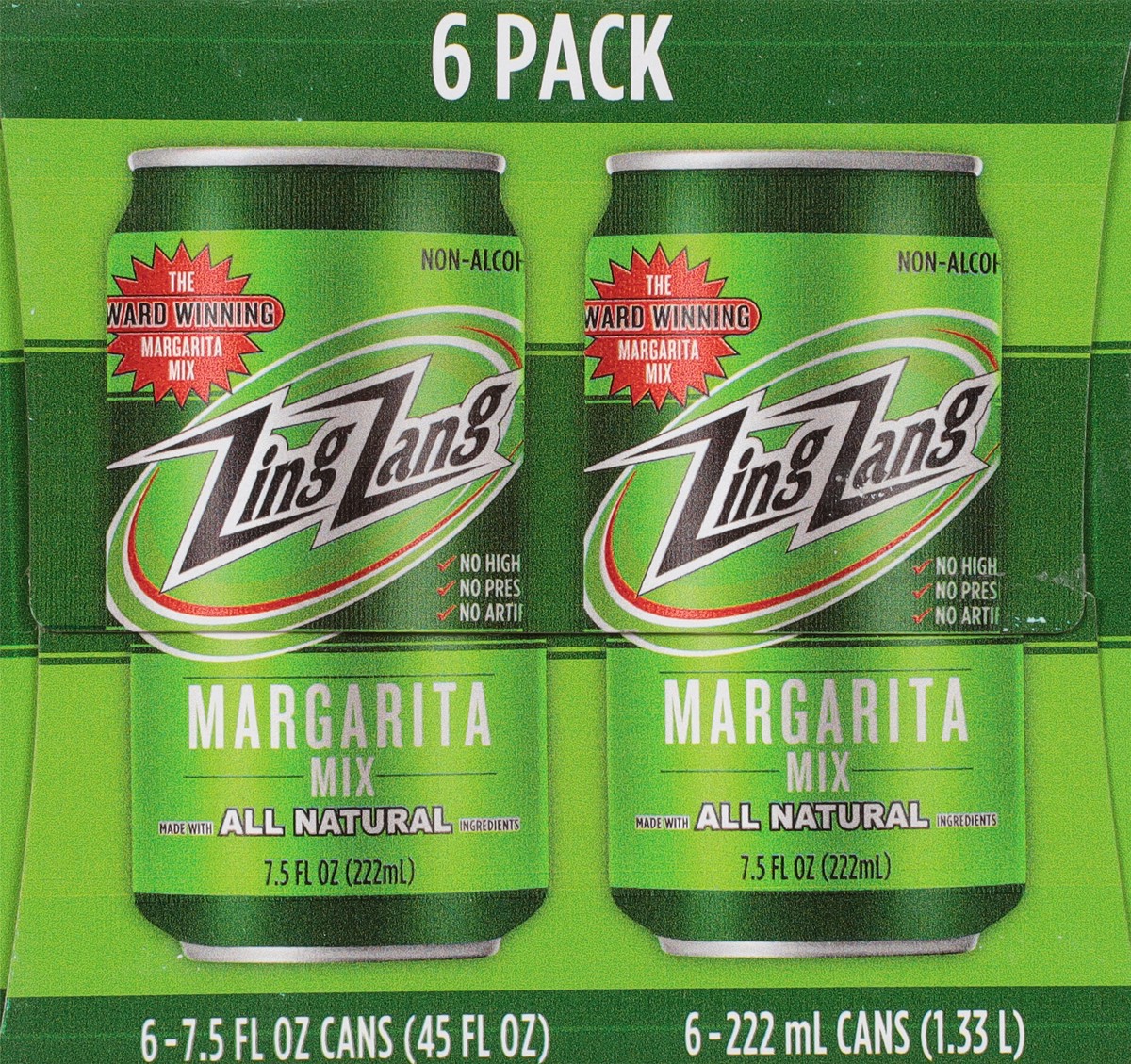 slide 7 of 9, Zing Zang Amazing Classic Mix, Non-Alcoholic Cocktail Mixer, 6 Count, 7.5 Fl Oz Cans, 6 ct; 7.5 oz