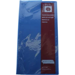 Premier Stylz Royal Blue Plastic Tablecover