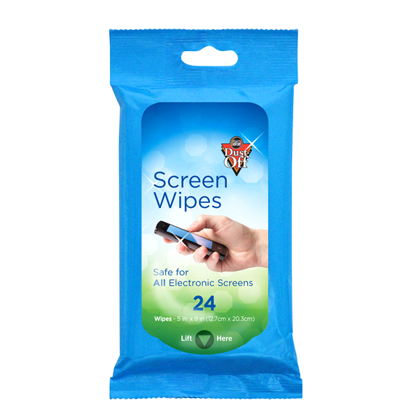 slide 1 of 1, Falcon Dust-Off Electronics Screen Wipes, 24 ct
