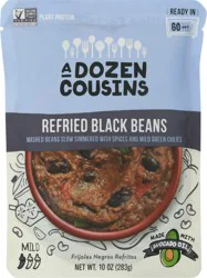 A Dozen Cousins Beans Black Refried Rte