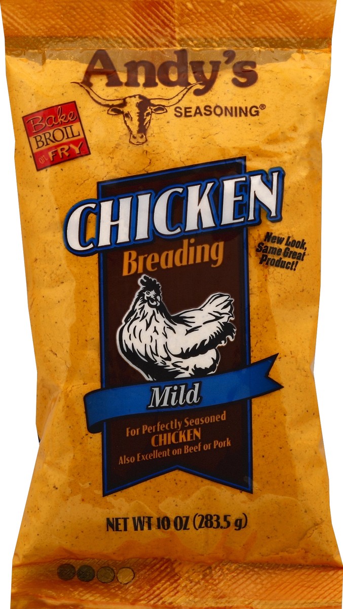 slide 4 of 5, Andy's Seasonings Mild Chicken Breading, 10 oz