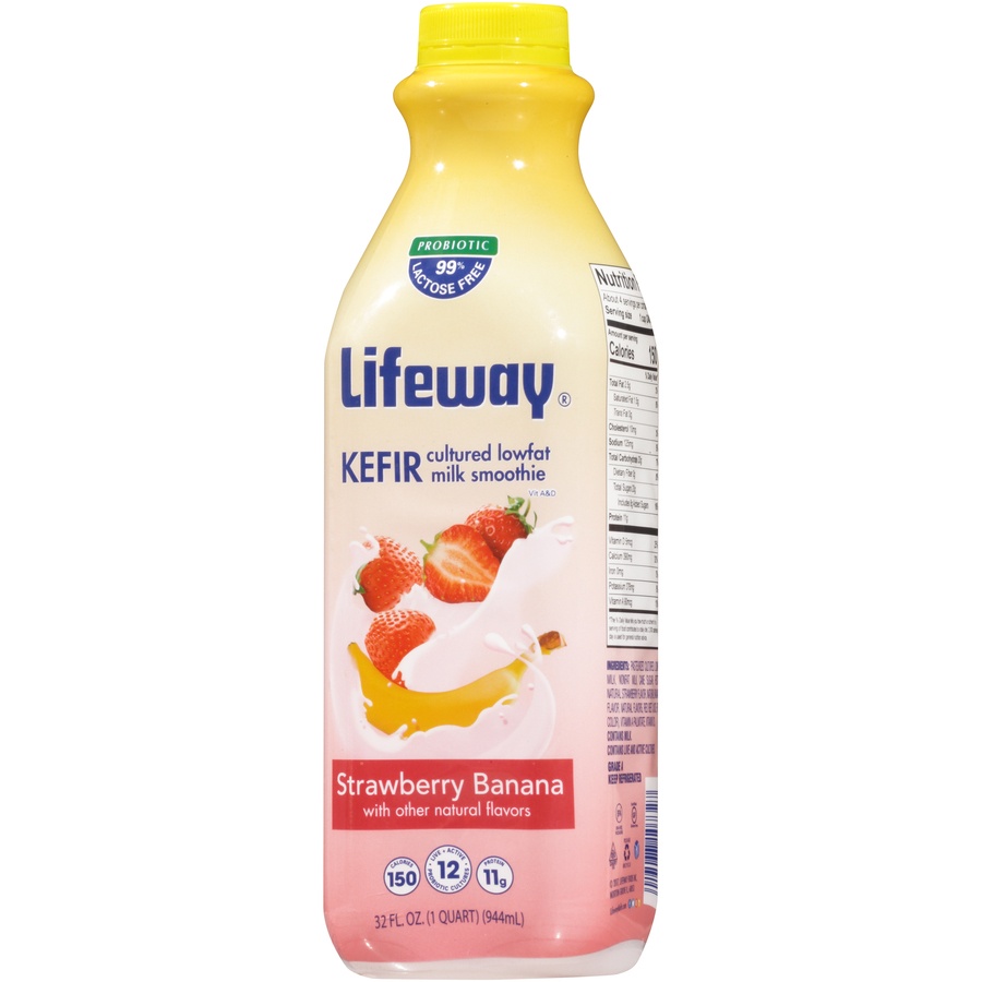 Lifeway Low Fat Banana Strawberry Kefir 32 fl oz | Shipt