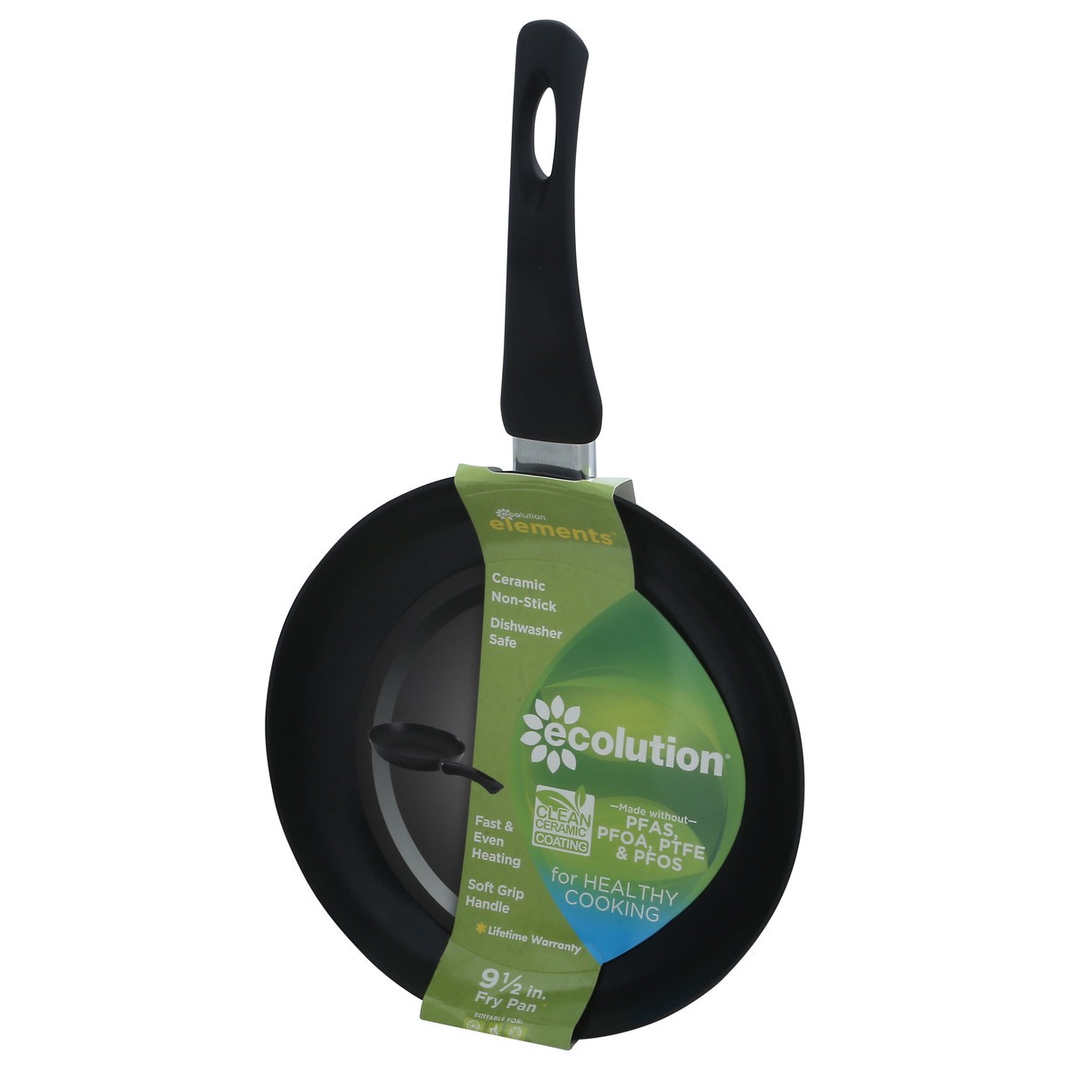 slide 2 of 11, Ecolution Elements Gray Ceramic Non-Stick Fry Pan 1 ea, 9.5 in