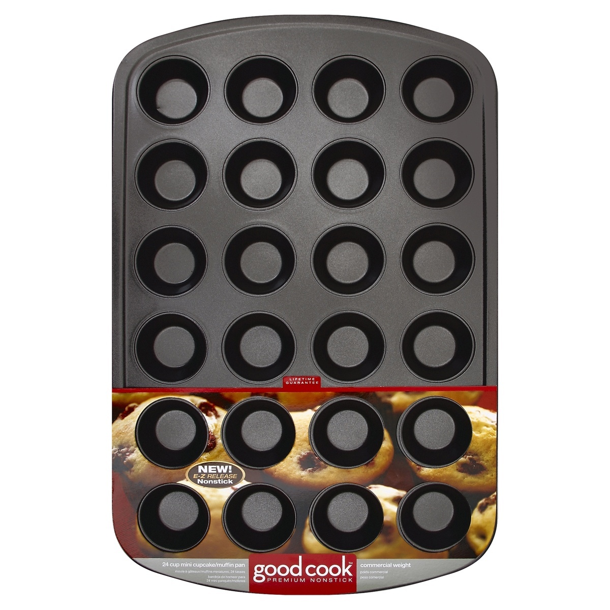 slide 1 of 4, Good Cook Non Stick Mini Muffin Pan, 1 ct