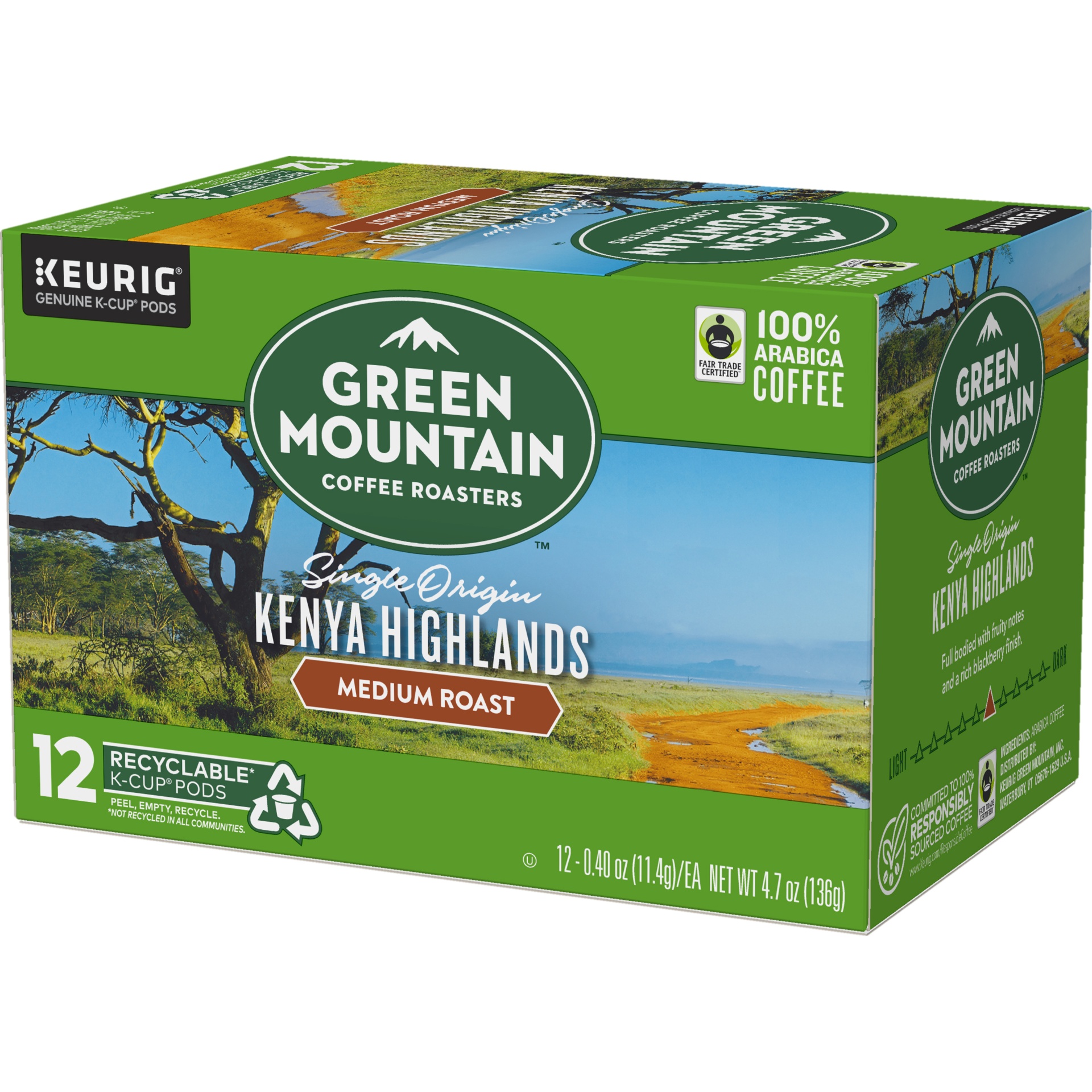 slide 3 of 4, Green Mountain Kenya Highlands K-Cup Pods, 10 ct