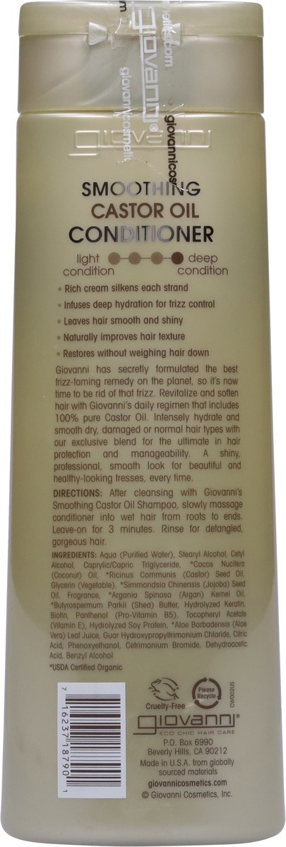 slide 5 of 9, Giovanni Smoothing Castor Oil Conditioner, 13.5 oz