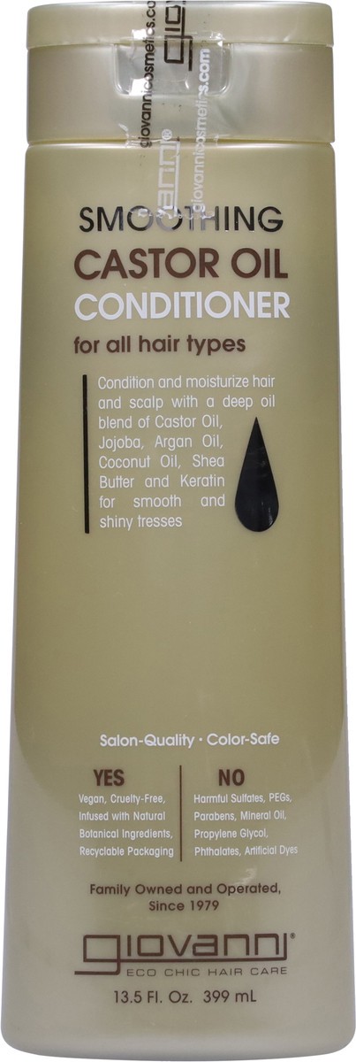 slide 6 of 9, Giovanni Smoothing Castor Oil Conditioner, 13.5 oz
