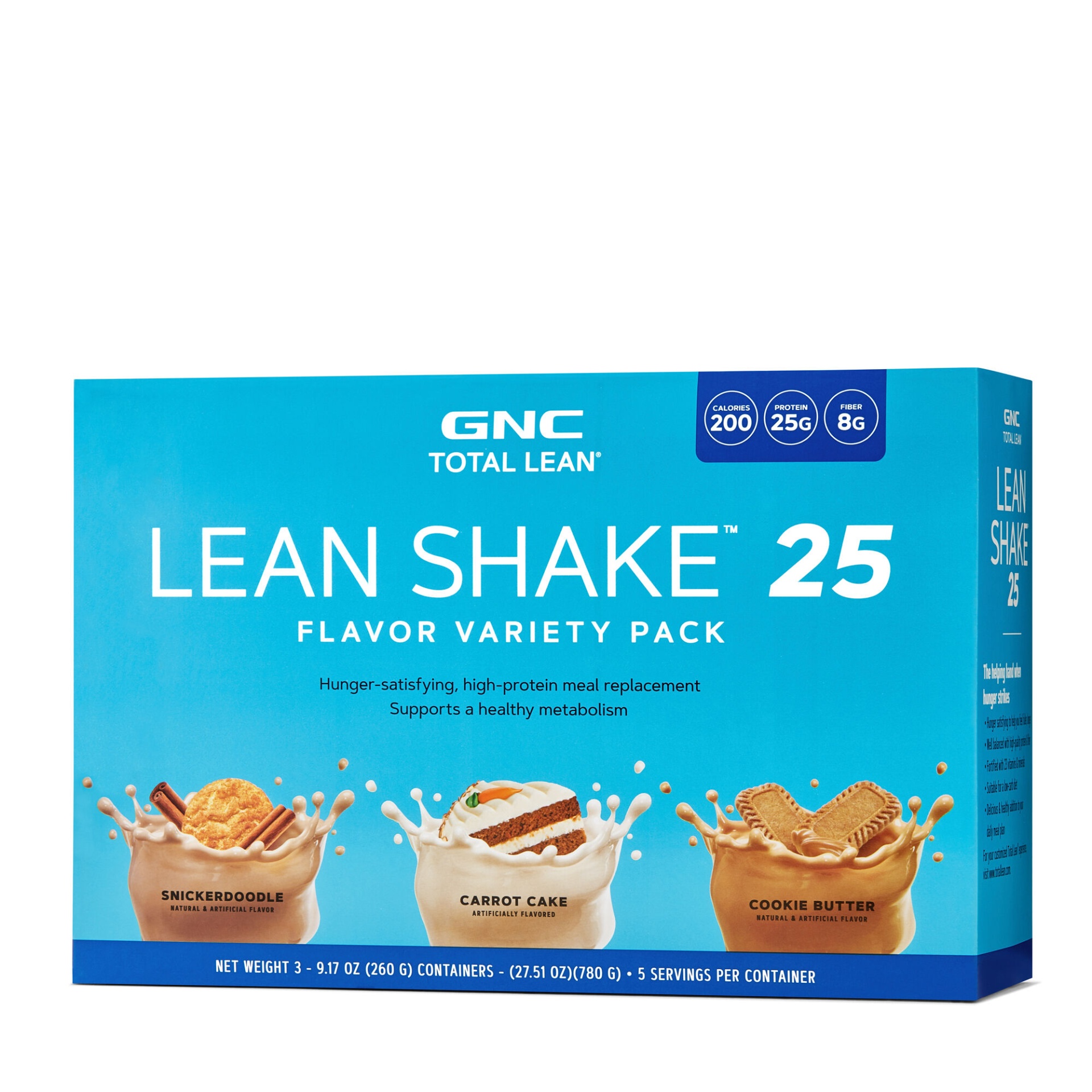 slide 1 of 1, GNC Total Lean Lean Shake 25 Flavor Variety Pack, 15 ct