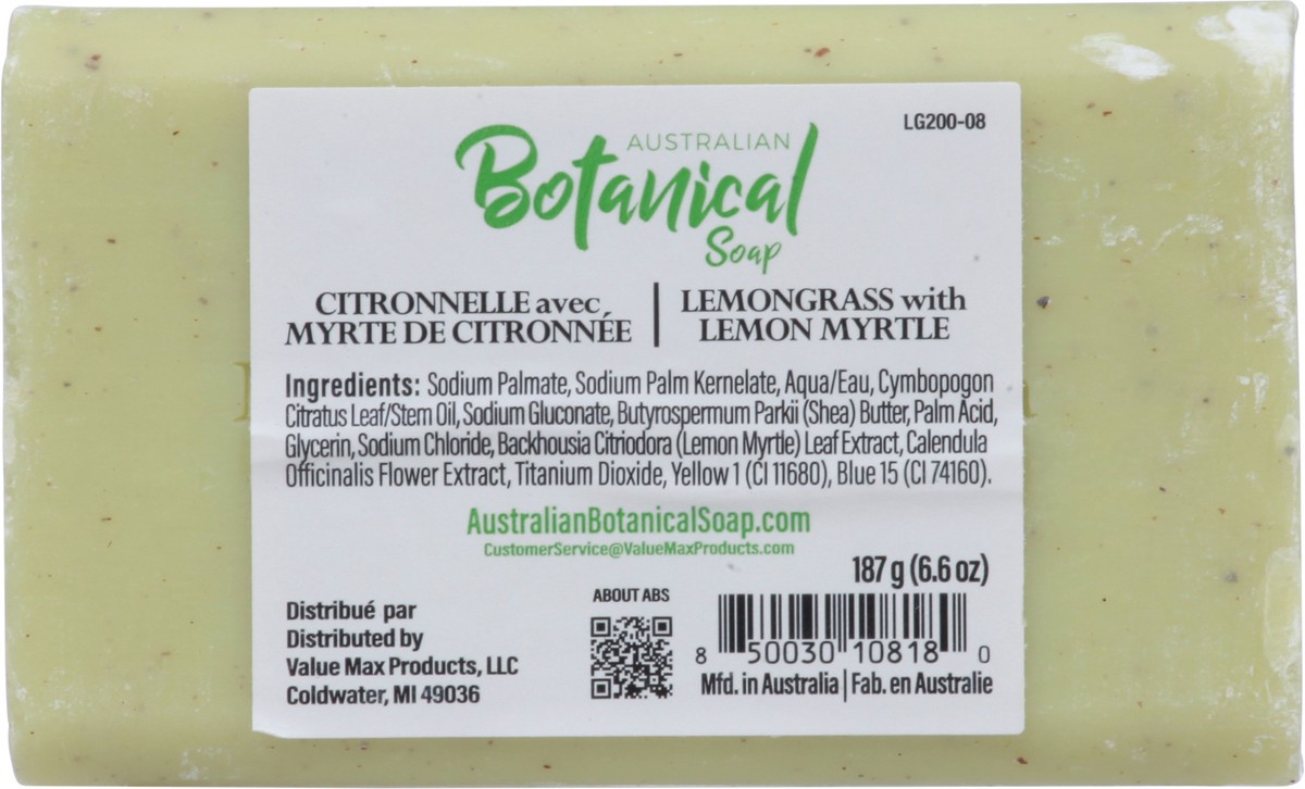 slide 2 of 12, Australian Botanical Soap Lemongrass with Lemon Myrtle Soap 6.6 oz, 6.6 oz