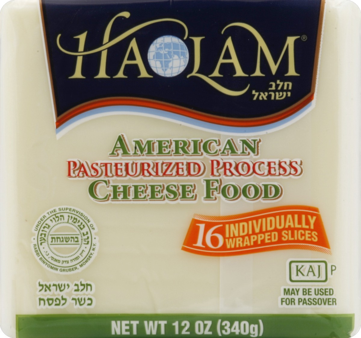 slide 5 of 5, Haolam American Cheese Food, 12 oz
