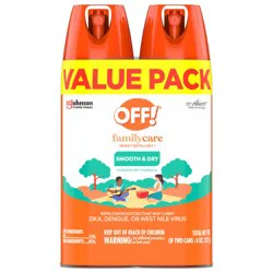 OFF! FamilyCare Smooth & Dry Value Pack Insect Repellent I Value Pack Can 2 ea