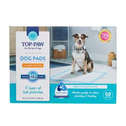 Top Paw X-Large Adhesive Leakproof Dog Pads - 28 x 34""