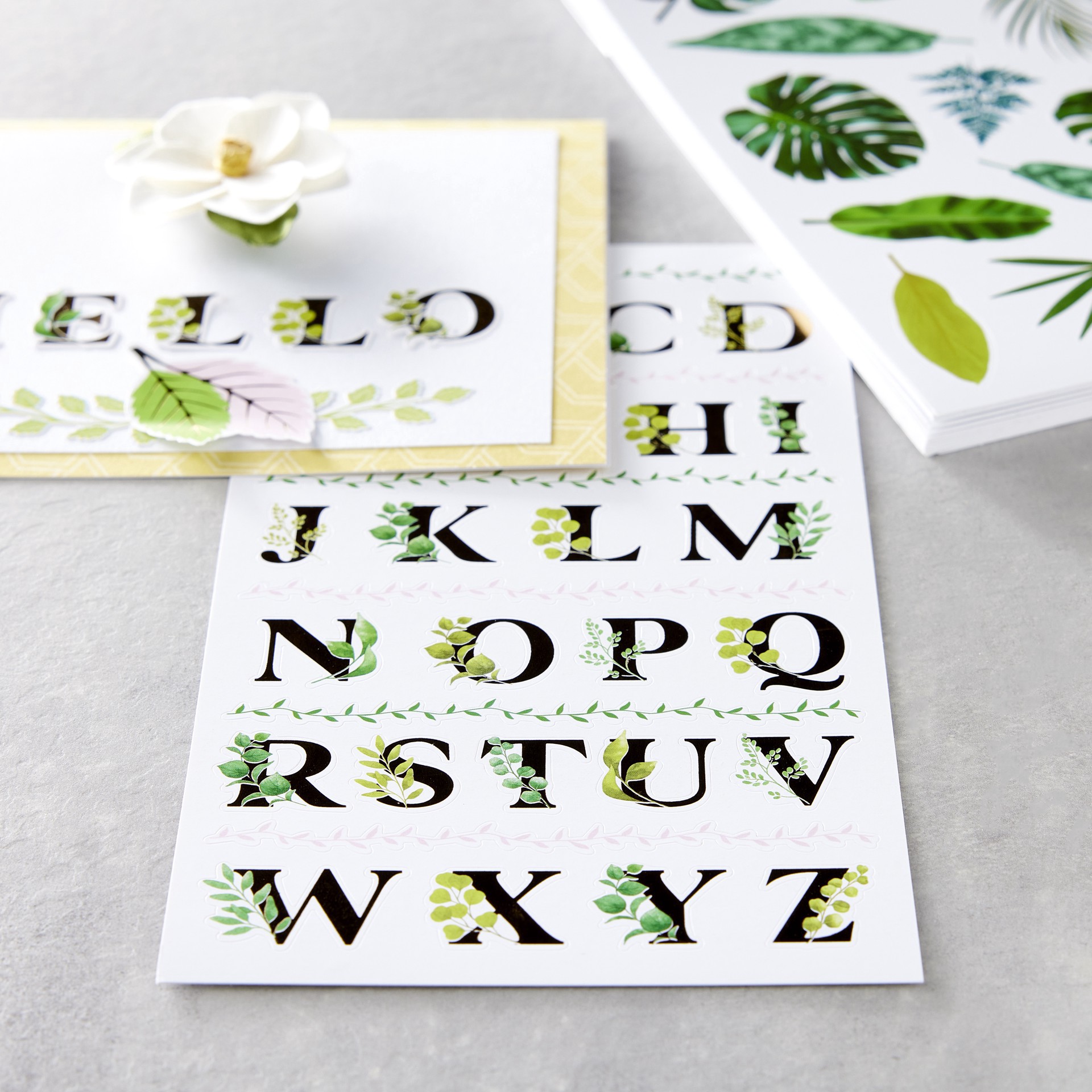 slide 2 of 3, Leaves Stickers By Recollections, 4 in x 8.5 in