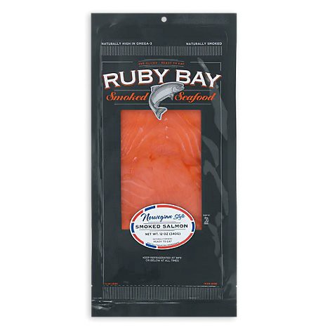 slide 1 of 1, Ruby Bay Smkd Salmon Norwegian - 12 Oz, 12 oz