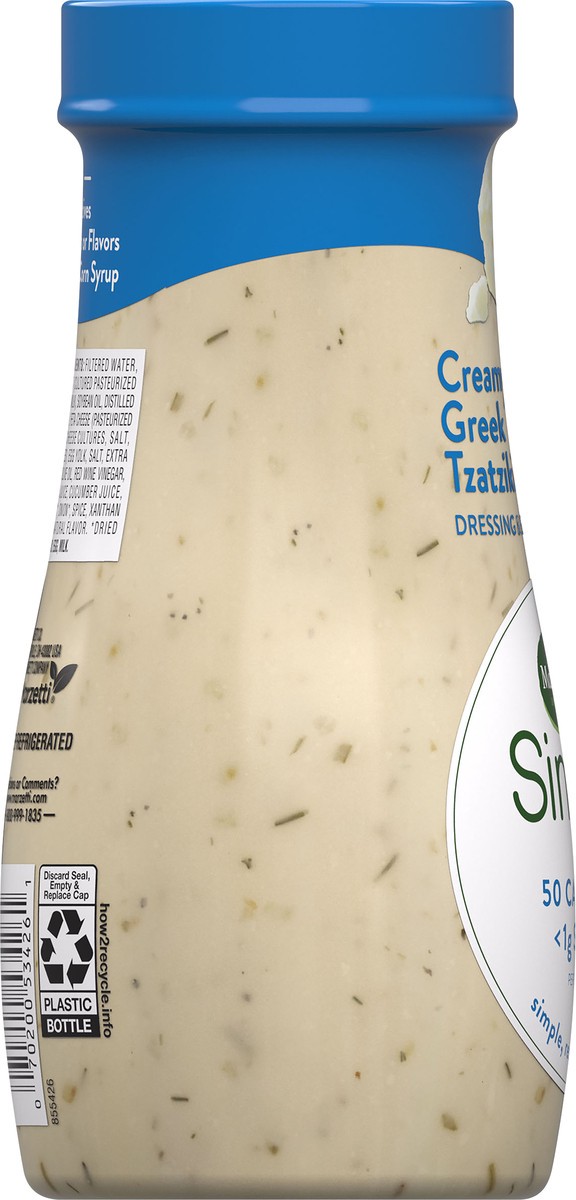 slide 9 of 9, Marzetti Simply Creamy Greek Tzatziki Salad Dressing, 12 oz