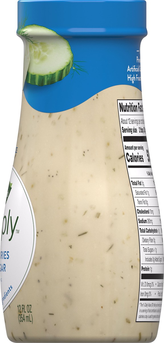slide 8 of 9, Marzetti Simply Creamy Greek Tzatziki Salad Dressing, 12 oz