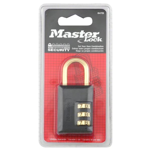 slide 1 of 1, Master Set Your Own Combination Luggage Lock, 1 ct