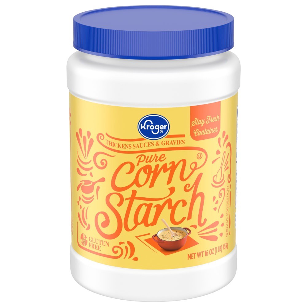 slide 2 of 3, Kroger Pure Corn Starch, 16 oz