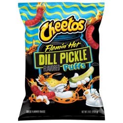 Cheetos Puffs Flamin' Hot Dill Pickle - 8 oz