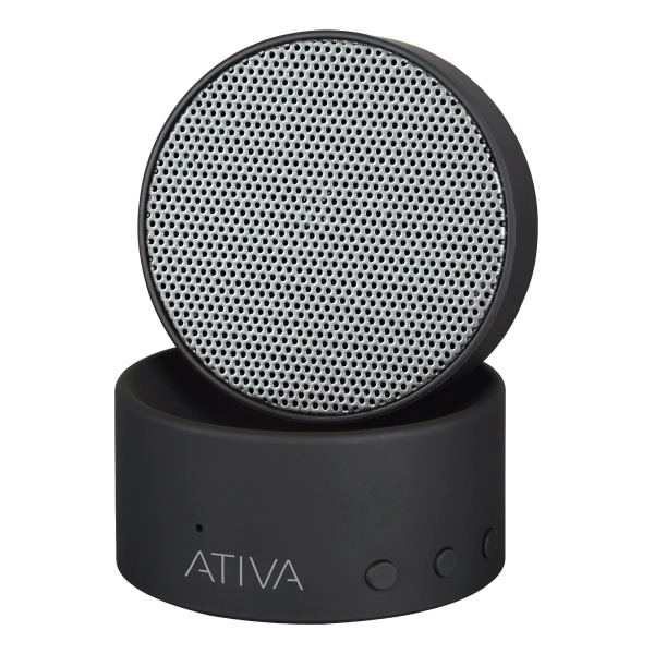 slide 1 of 5, Ativa Wireless Bluetooth Swivel Speaker, Black, A106, 1 ct