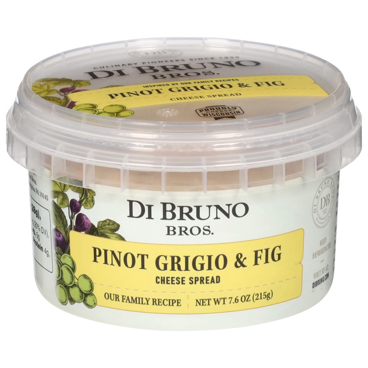 slide 1 of 13, Di Bruno Bros. Pinot Grigio & Fig Cheese Spread 7.6 oz, 7.6 oz