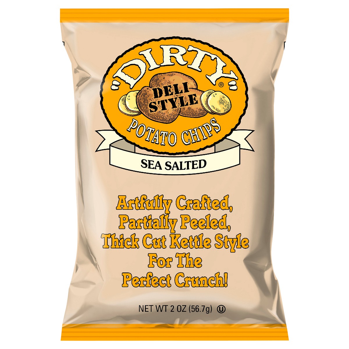 slide 1 of 7, Dirty Potato Chips Sea Salt Kettle Chips, 2 oz